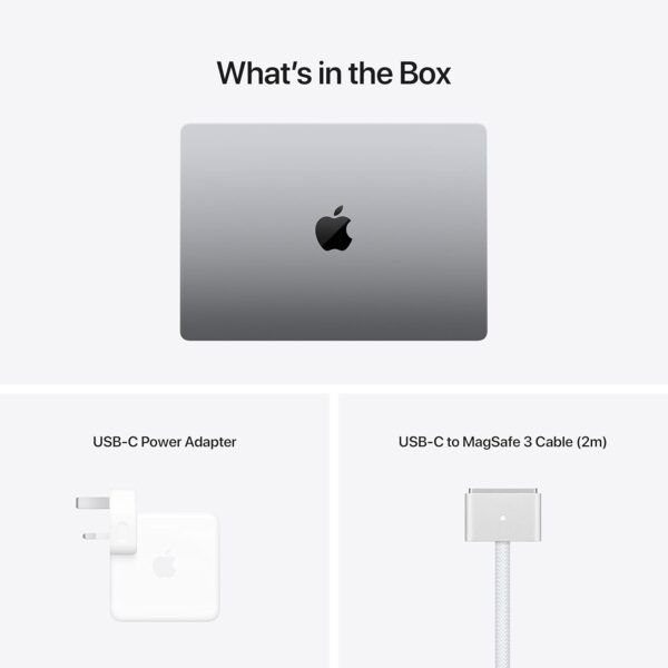 MacBook Pro (16-inch, Apple M1 Max chip with 10‑core CPU and 14‑core GPU, 32GB RAM, 1TB SSD) - Space Grey; English (Renewed) - Image 6