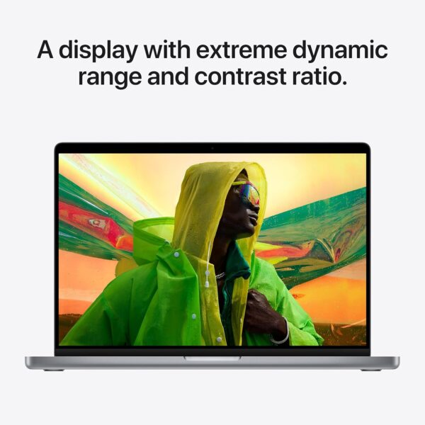 MacBook Pro (16-inch, Apple M1 Max chip with 10‑core CPU and 14‑core GPU, 32GB RAM, 1TB SSD) - Space Grey; English (Renewed) - Image 5